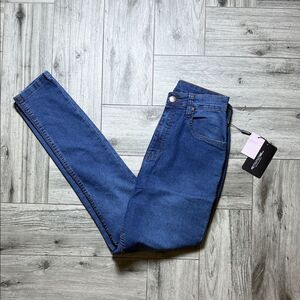 PrettyLittleThing Dark Blue Skinny Jeans